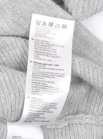 Red Herring Grey Men's Large Pullover Jumper