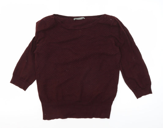 Womens UK Size M Oasis Red Pullover Jumper