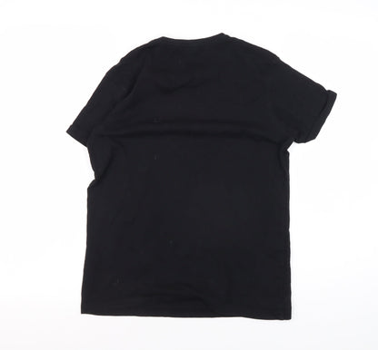 George Girls Black Pudsey T-Shirt 12-13 Years Casual Style
