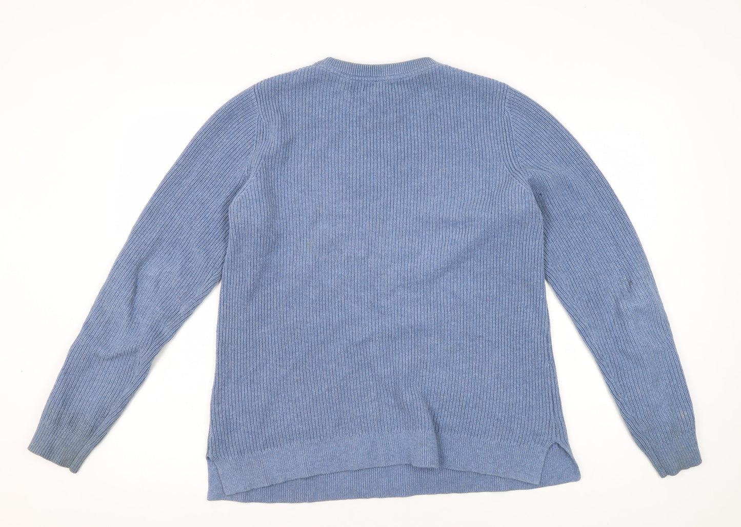 Fat Face Men Blue Crew Neck Pullover Jumper UK 12
