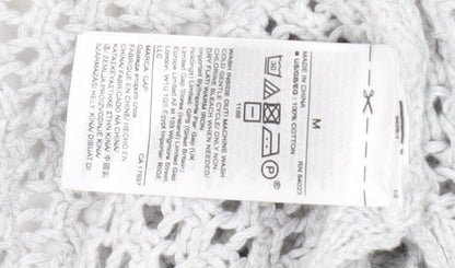 Gap Women's Grey Cardigan Knit Medium Light Open