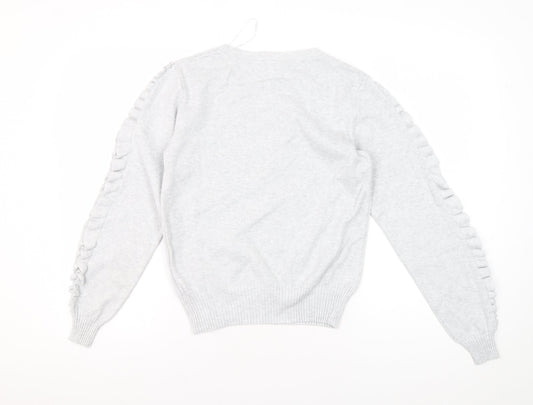 Womens UK Size 12 Linea Grey Pullover Jumper