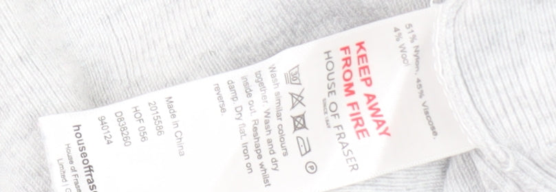 Womens UK Size 12 Linea Grey Pullover Jumper