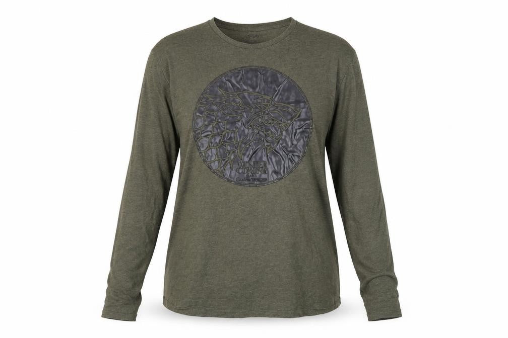 Front view of Game of Thrones Green XL unisex long sleeve t-shirt
