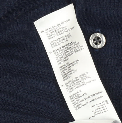 Maine Men's Blue Polo Short Sleeve Size XL