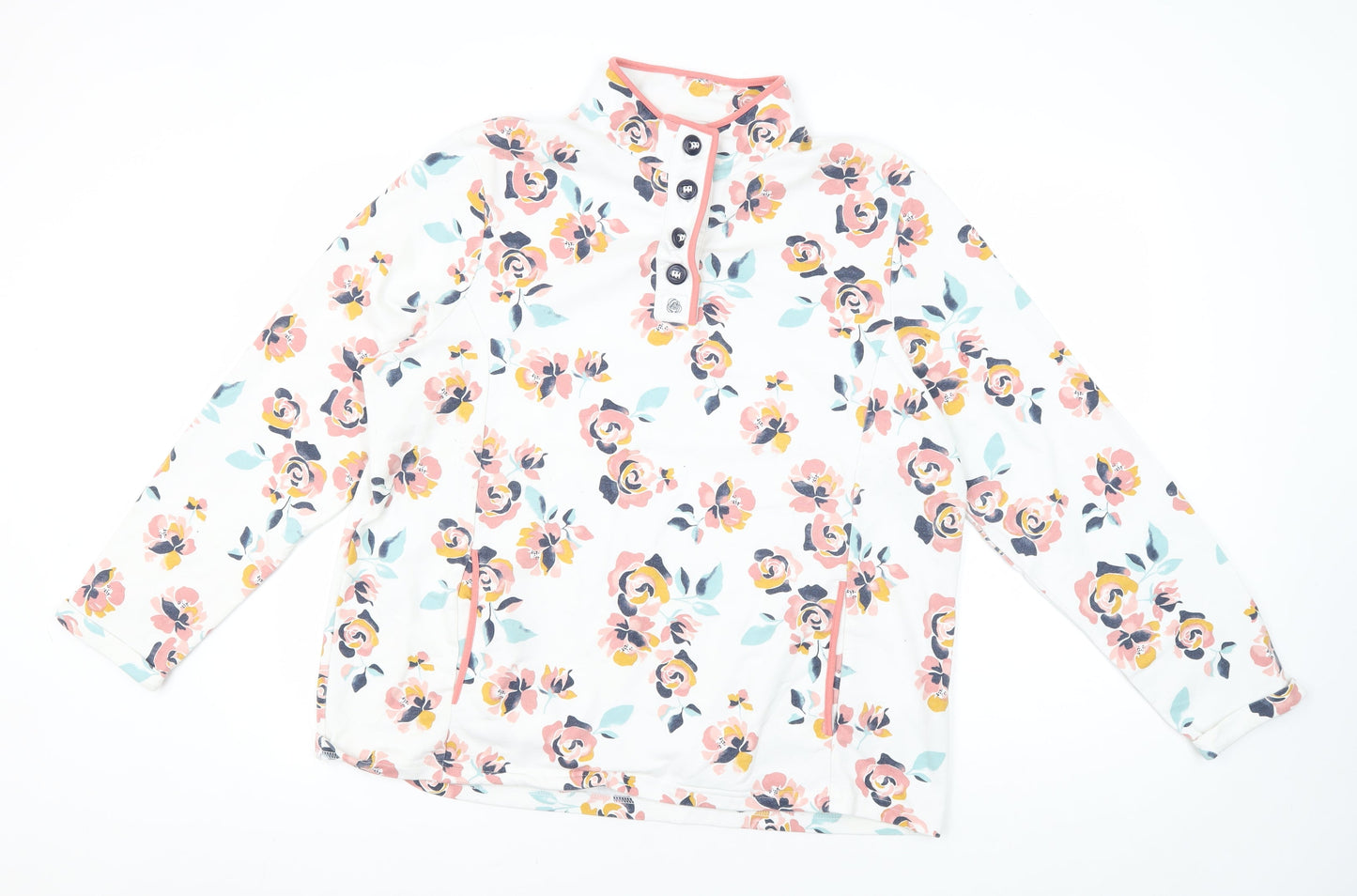 Damart Multicoloured Floral Pullover - Women's L