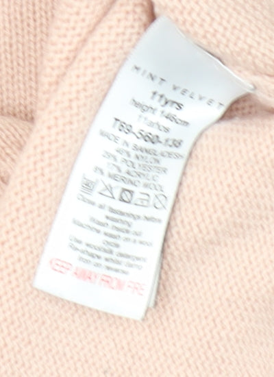 Mint Velvet Girls Pink Pullover Jumper, Long Sleeve, 11 Years