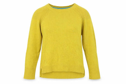 White Stuff Women's Yellow Pullover Jumper, Size 10