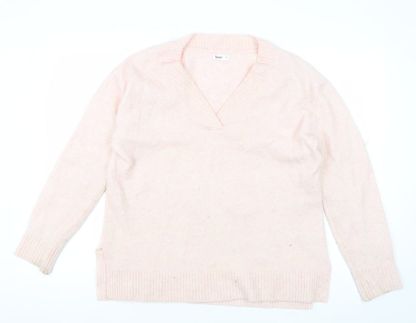 Womens UK Size S YERSE Pink Pullover Jumper