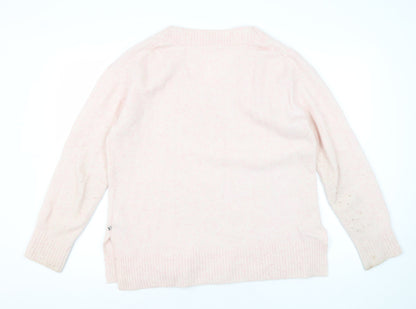 Womens UK Size S YERSE Pink Pullover Jumper