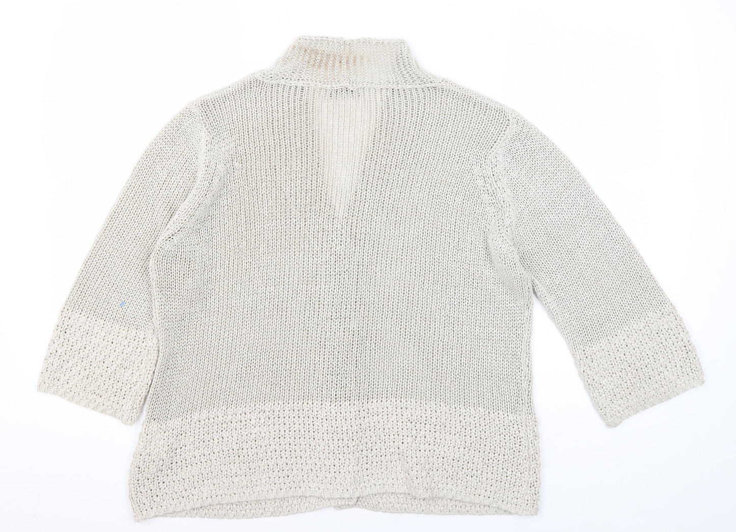 Gerry Weber Women Beige Cardigan Size 16 V-Neck