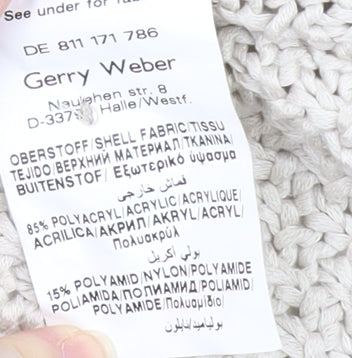 Gerry Weber Women Beige Cardigan Size 16 V-Neck