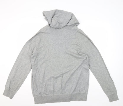 GAP Men’s Grey V-Neck Hooded Pullover Jumper L