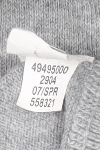 GAP Men’s Grey V-Neck Hooded Pullover Jumper L