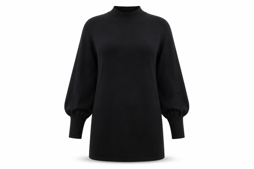 Womens UK Size S InWear Black Tunic Jumper