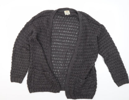 Womens UK Size M River Island Grey Cardigan Jumper