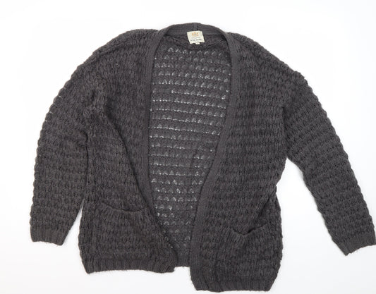 Womens UK Size M River Island Grey Cardigan Jumper