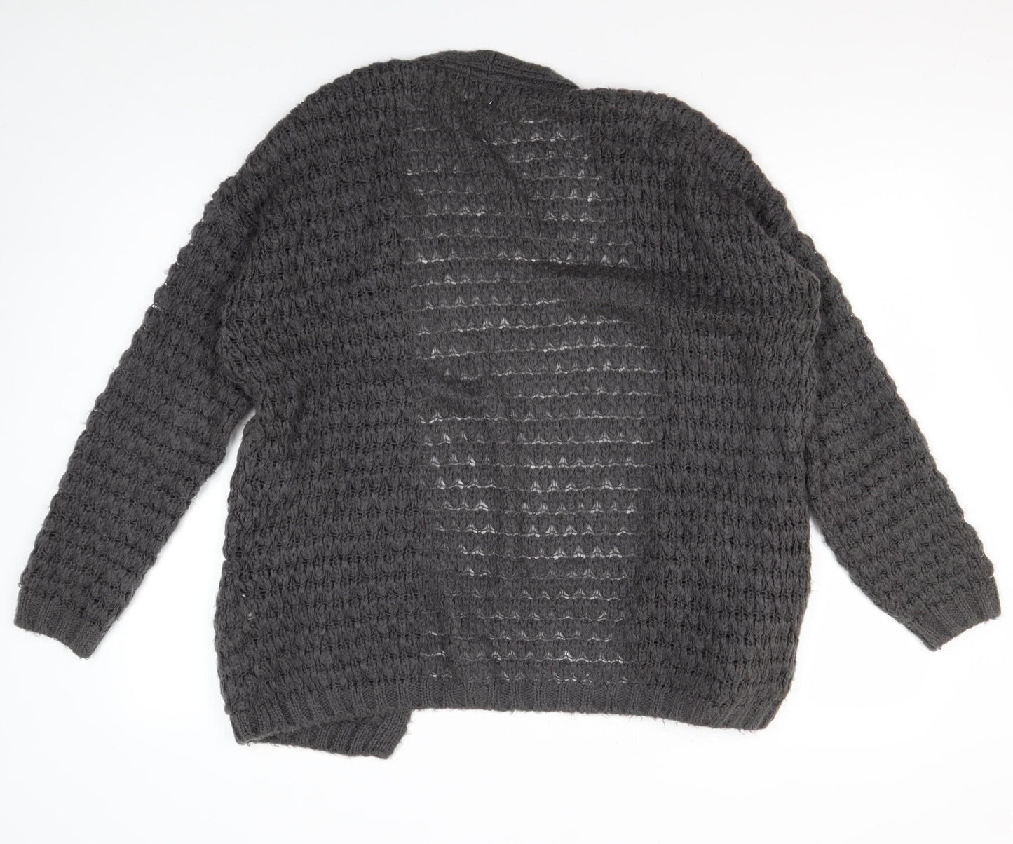 Womens UK Size M River Island Grey Cardigan Jumper