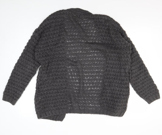 Womens UK Size M River Island Grey Cardigan Jumper