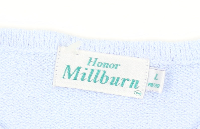 Womens UK Size L Honor Millburn Blue Pullover Jumper