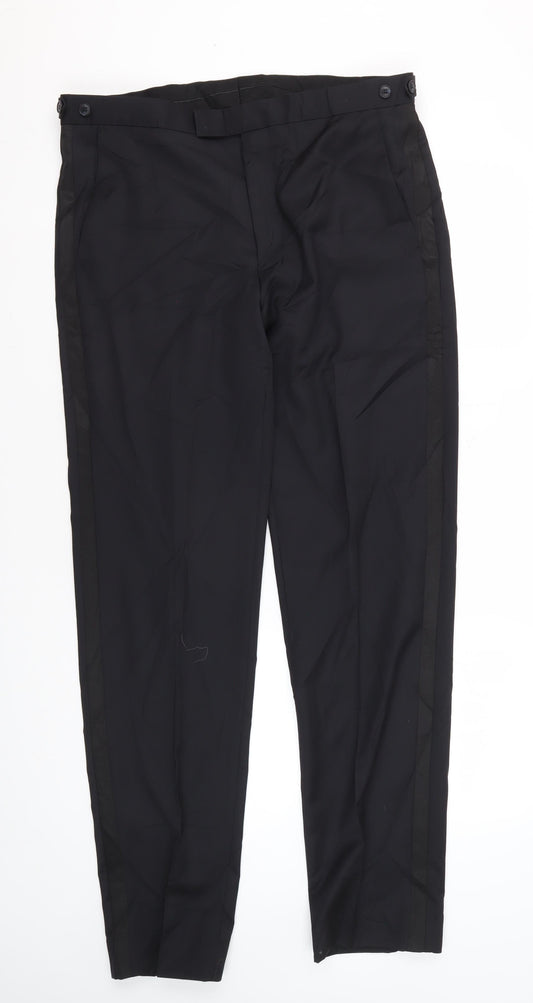 Marks and Spencer Men's Black Dress Pants, Size 34