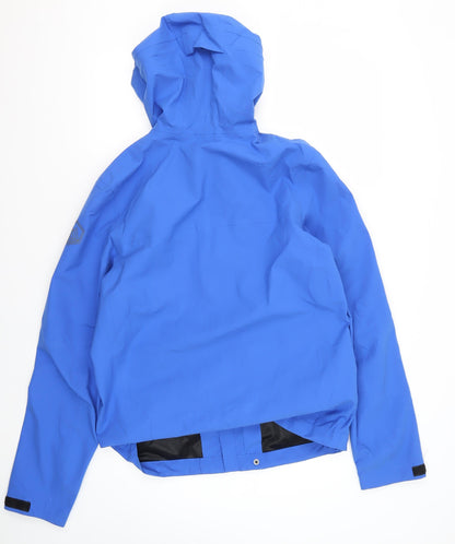 Mens UK Size S Marks and Spencer Blue Rain Coat