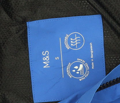 Mens UK Size S Marks and Spencer Blue Rain Coat