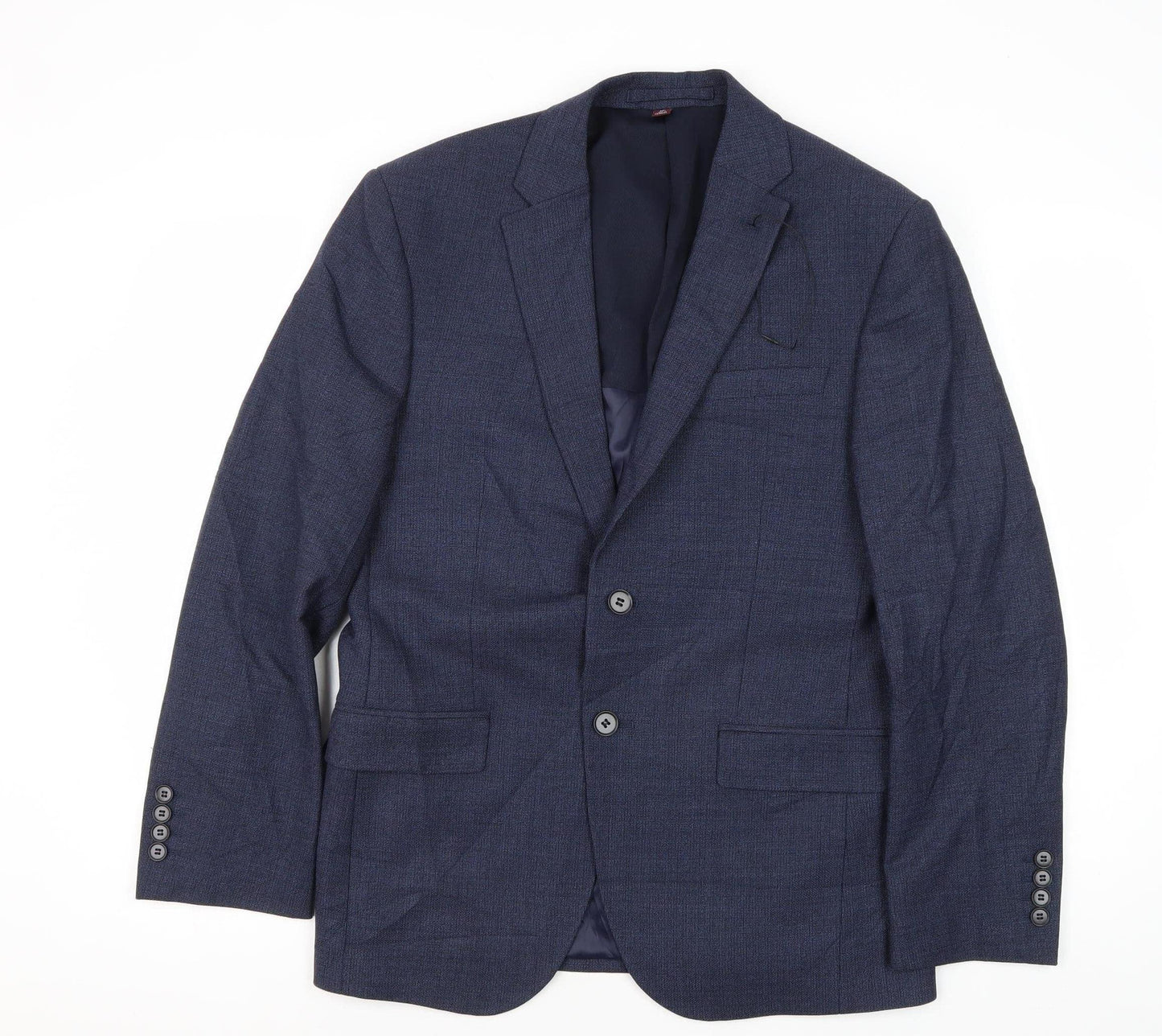 Mens UK Size 38 Marks and Spencer Regular Blue Suit Jacket