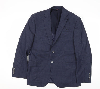 Mens UK Size 38 Marks and Spencer Regular Blue Suit Jacket