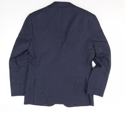 Mens UK Size 38 Marks and Spencer Regular Blue Suit Jacket