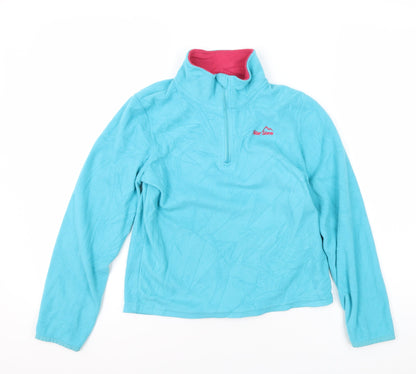 Peter Storm Girls Blue Fleece Pullover Sweatshirt 9-10 Years
