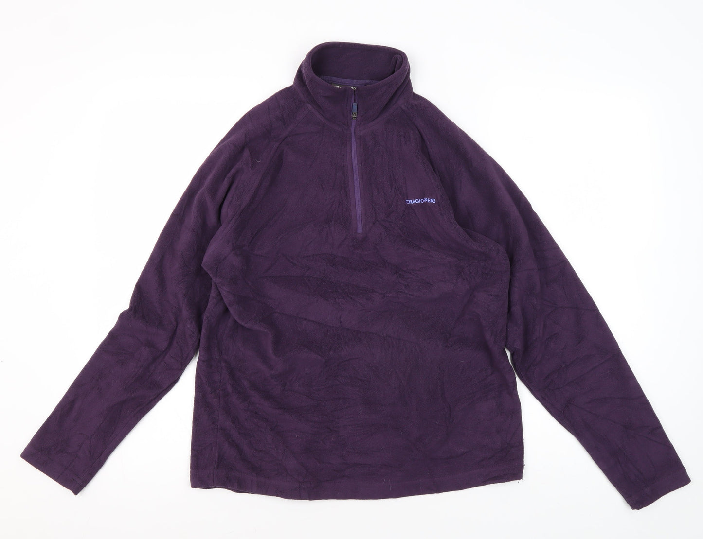 Craghoppers Women's Purple Fleece Pullover Sweatshirt UK 12