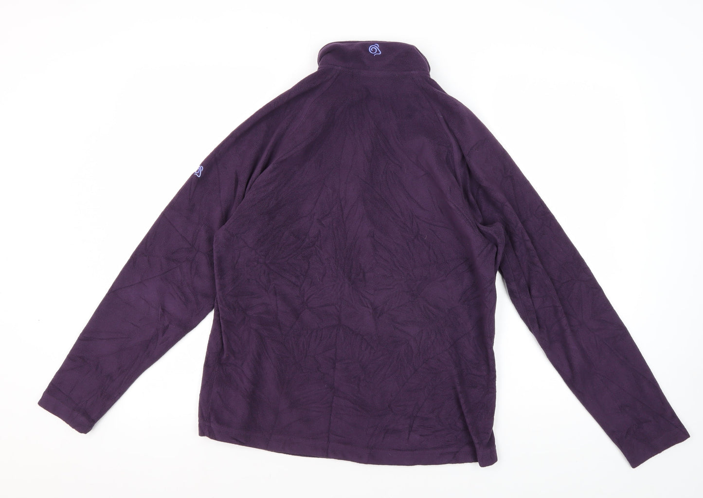 Craghoppers Women's Purple Fleece Pullover Sweatshirt UK 12