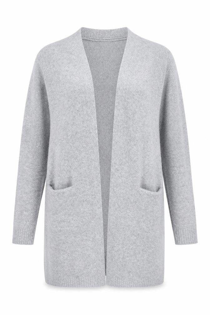 Womens UK Size 2 VERO MODA Grey Cardigan Jumper