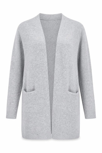 Womens UK Size 2 VERO MODA Grey Cardigan Jumper