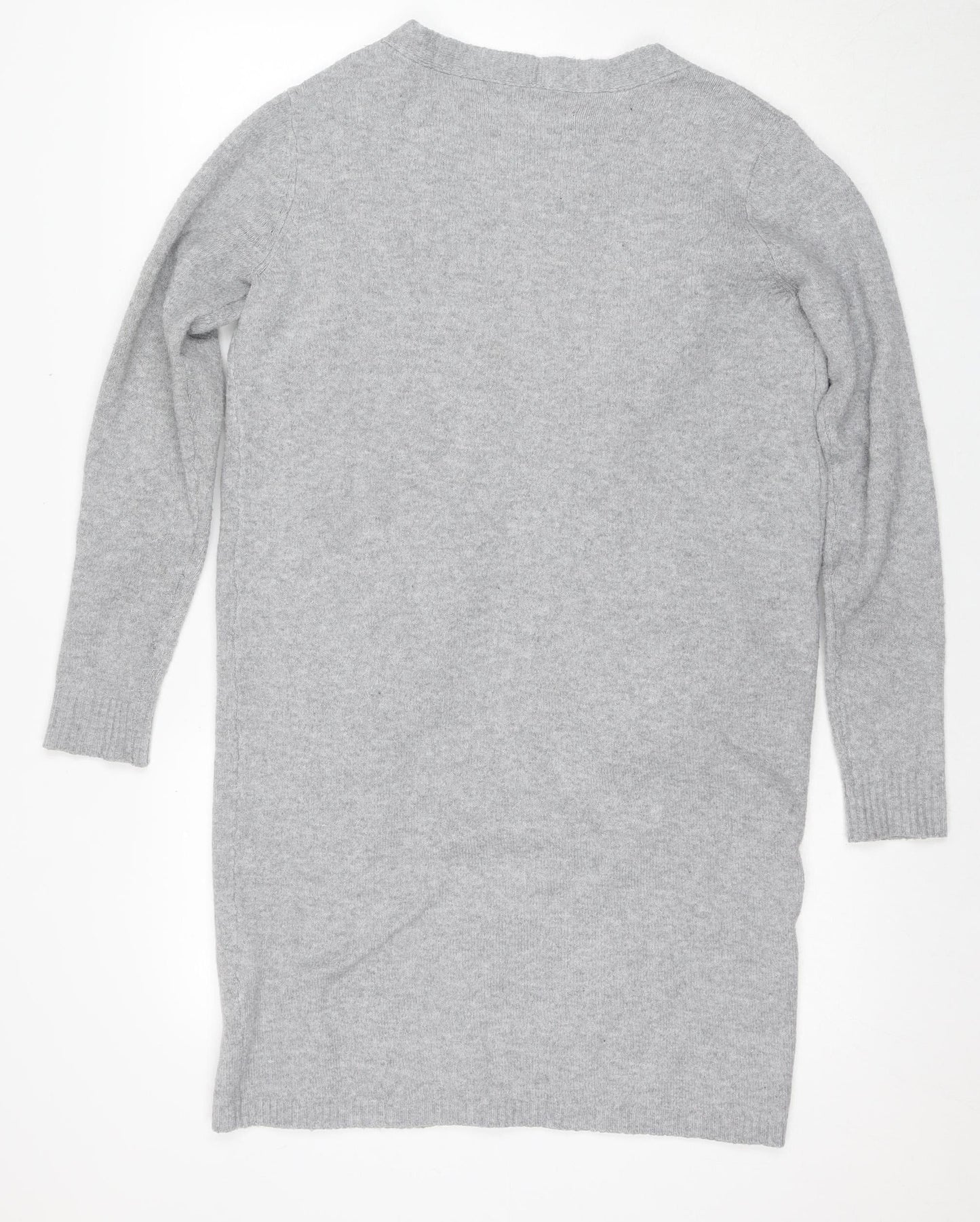 Womens UK Size 2 VERO MODA Grey Cardigan Jumper