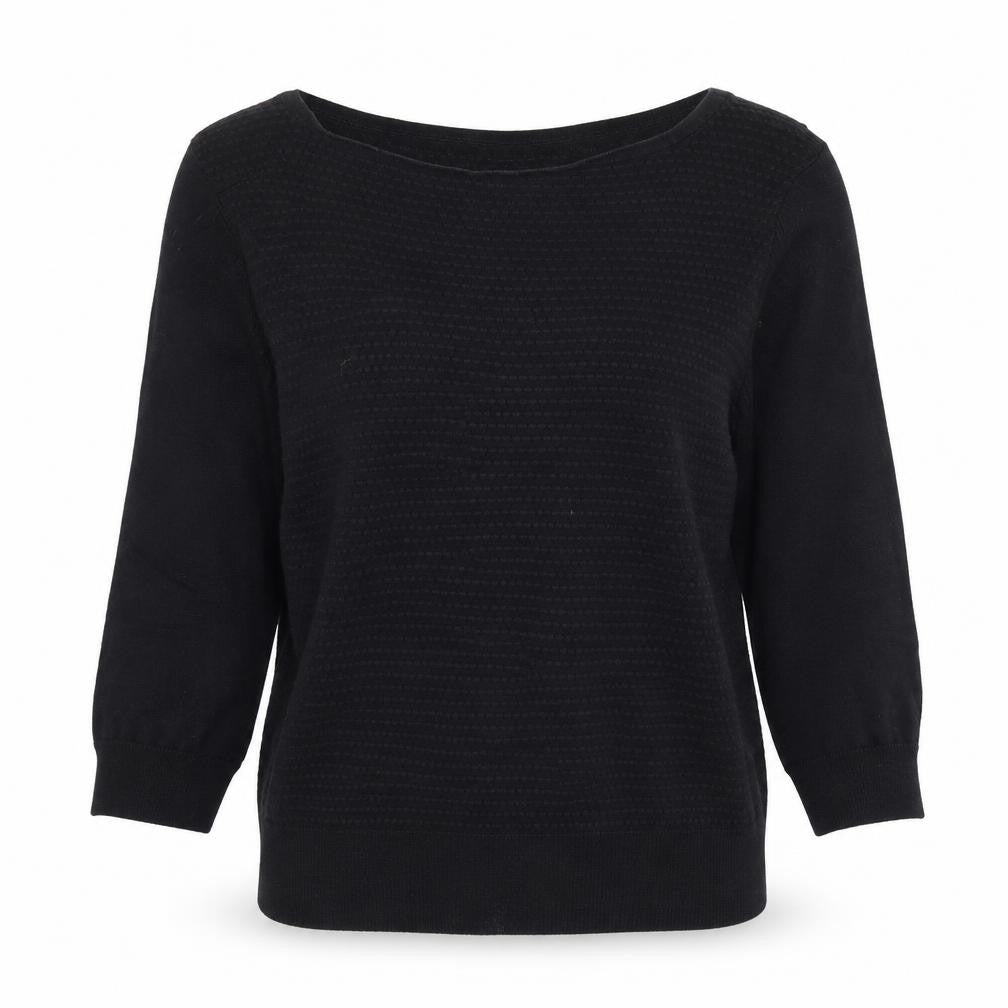 Womens UK Size S Oasis Black Basic T-Shirt