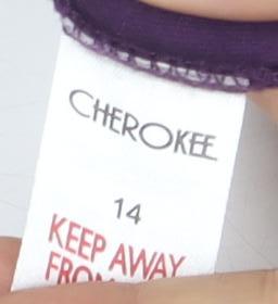 Cherokee Women's Purple Basic 3/4 Sleeve T-Shirt Size 14