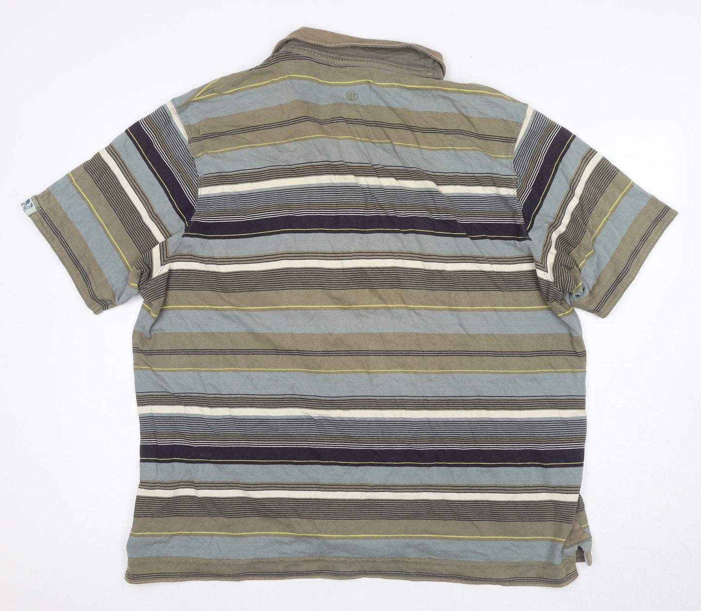 Fat Face Men's Multicoloured Striped Polo, L, Casual