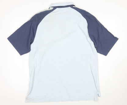 Marks and Spencer Men's Blue Polo Large Short Sleeve