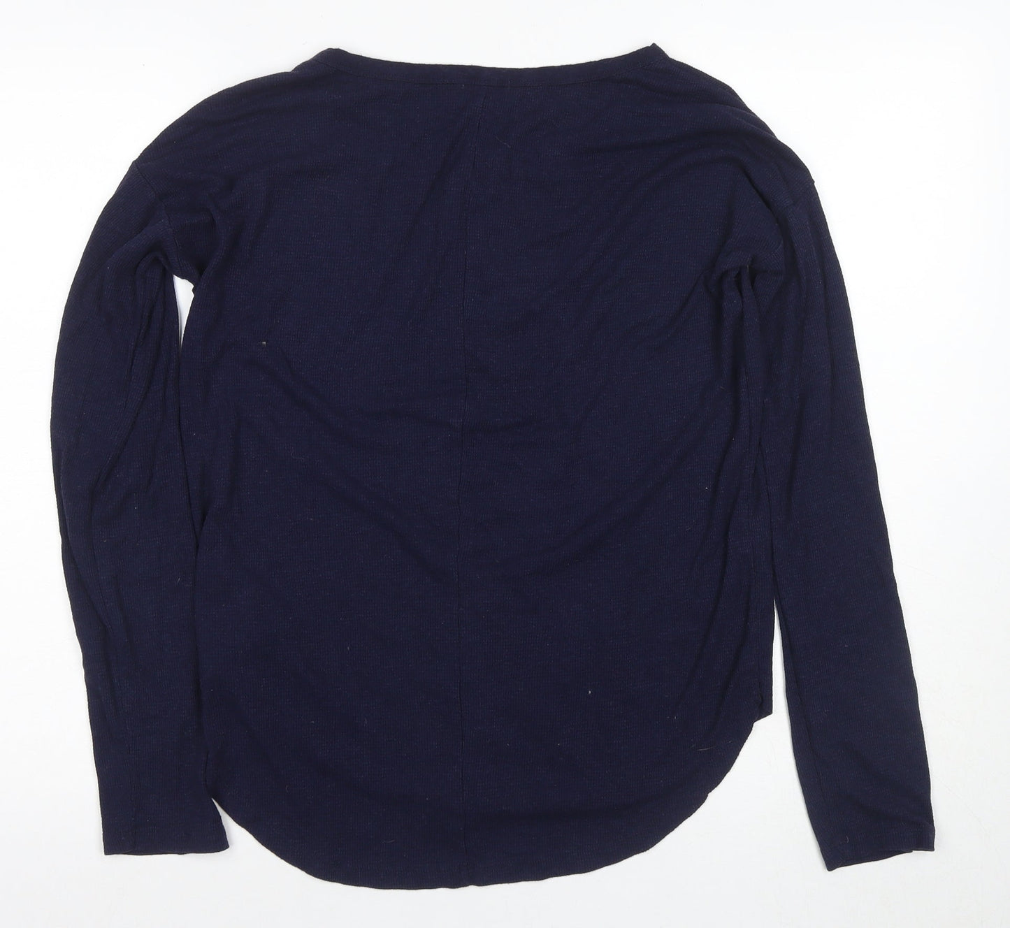 Gap Women’s Blue Henley Long Sleeve Shirt M