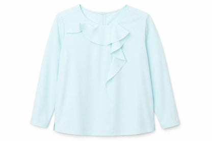 Womens UK Size 14 John Lewis Blue Ringer Blouse