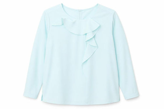 Womens UK Size 14 John Lewis Blue Ringer Blouse