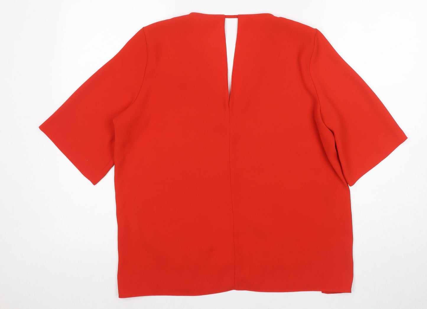 Womens UK Size 12 River Island Red Basic Blouse