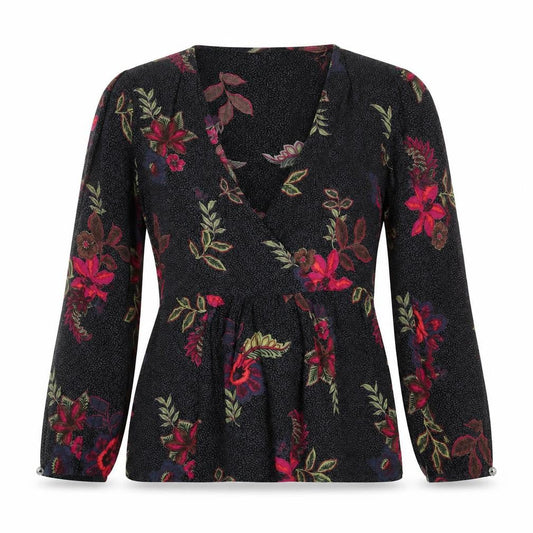 Womens UK Size 8 Fat Face Multicoloured Wrap Blouse