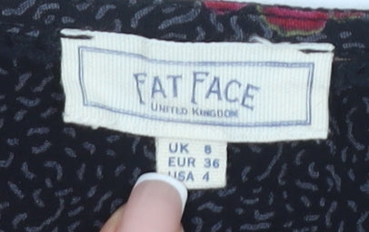 Womens UK Size 8 Fat Face Multicoloured Wrap Blouse