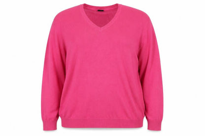 Womens UK Size 2XL Cotton Traders Pink Pullover Jumper