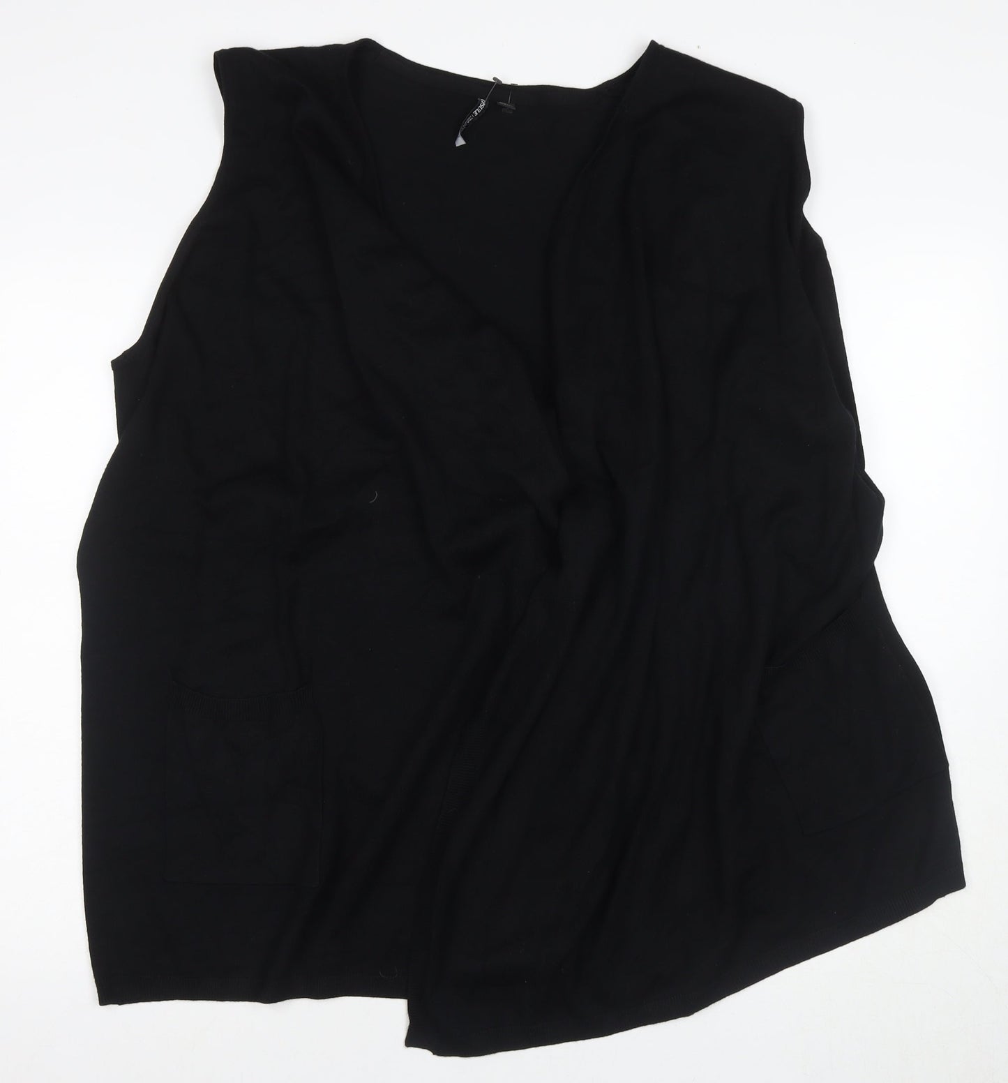 Womens UK Size 8 Capsule Black Cape Jumper