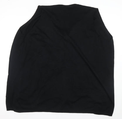 Womens UK Size 8 Capsule Black Cape Jumper
