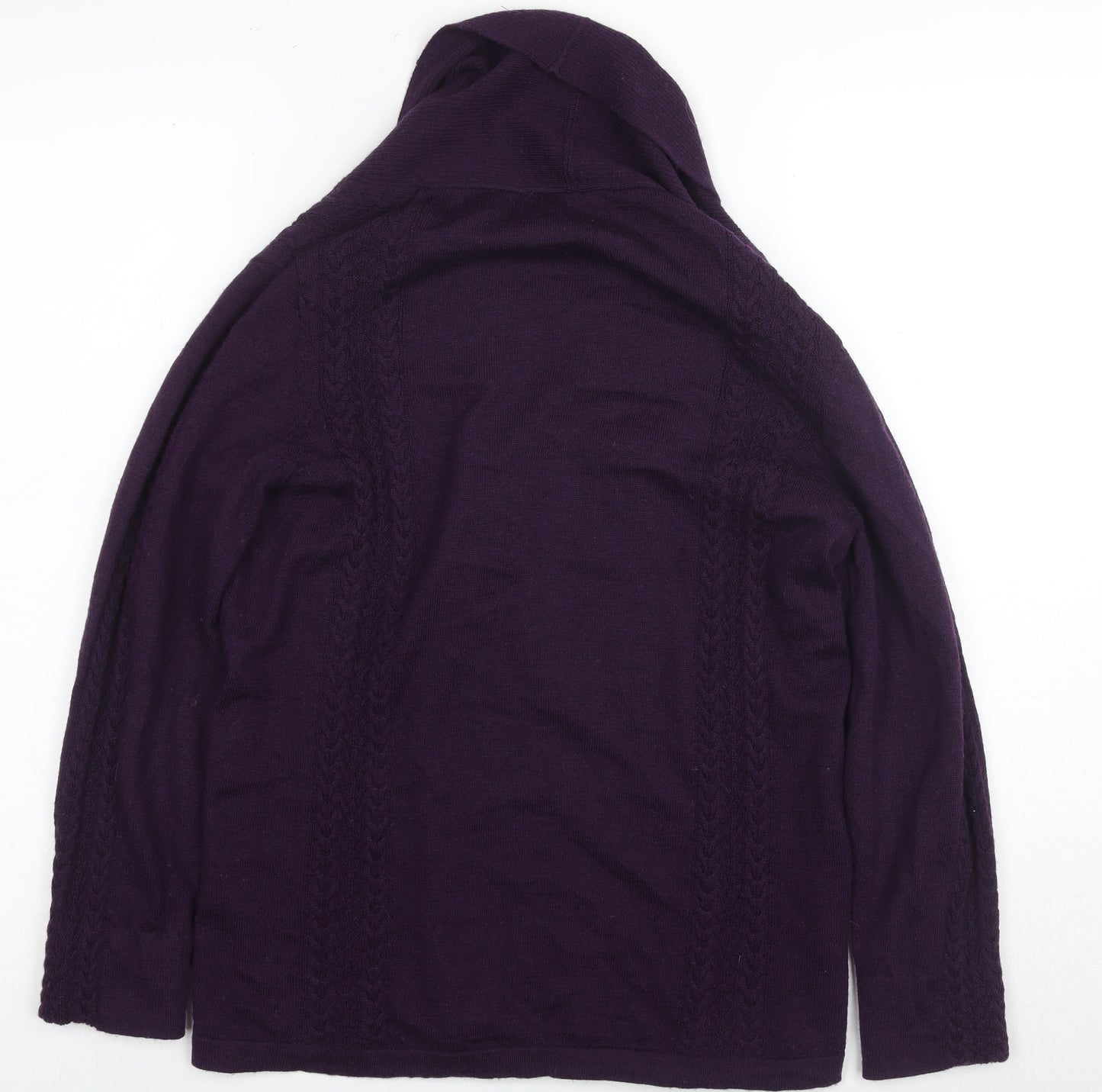 Womens UK Size M Viyella Purple Cardigan Jumper